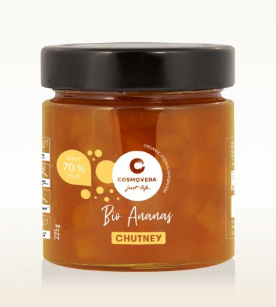 Organic pineapple chutney 225g