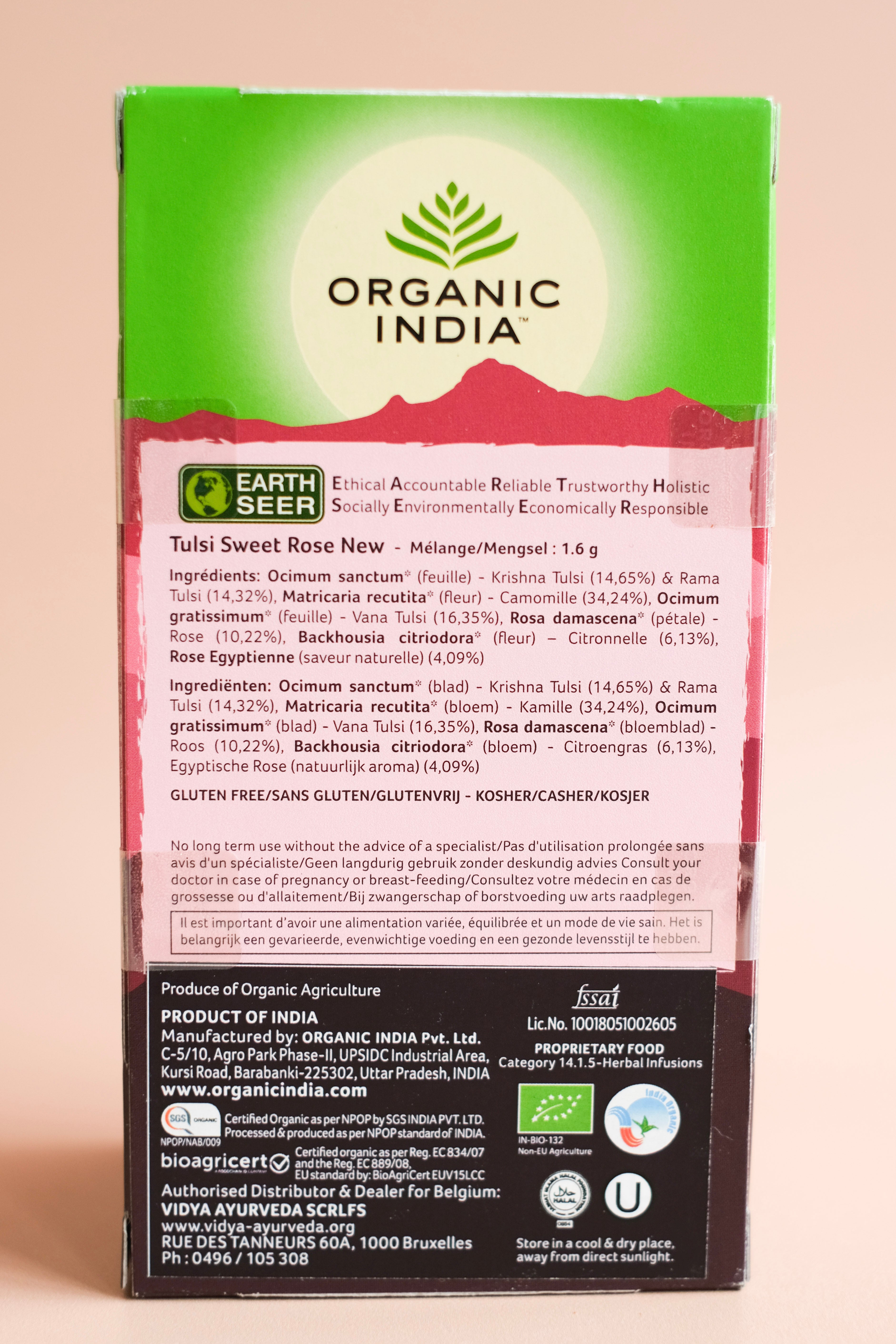 TULSI SWEET ROSE Bio  25 sachets