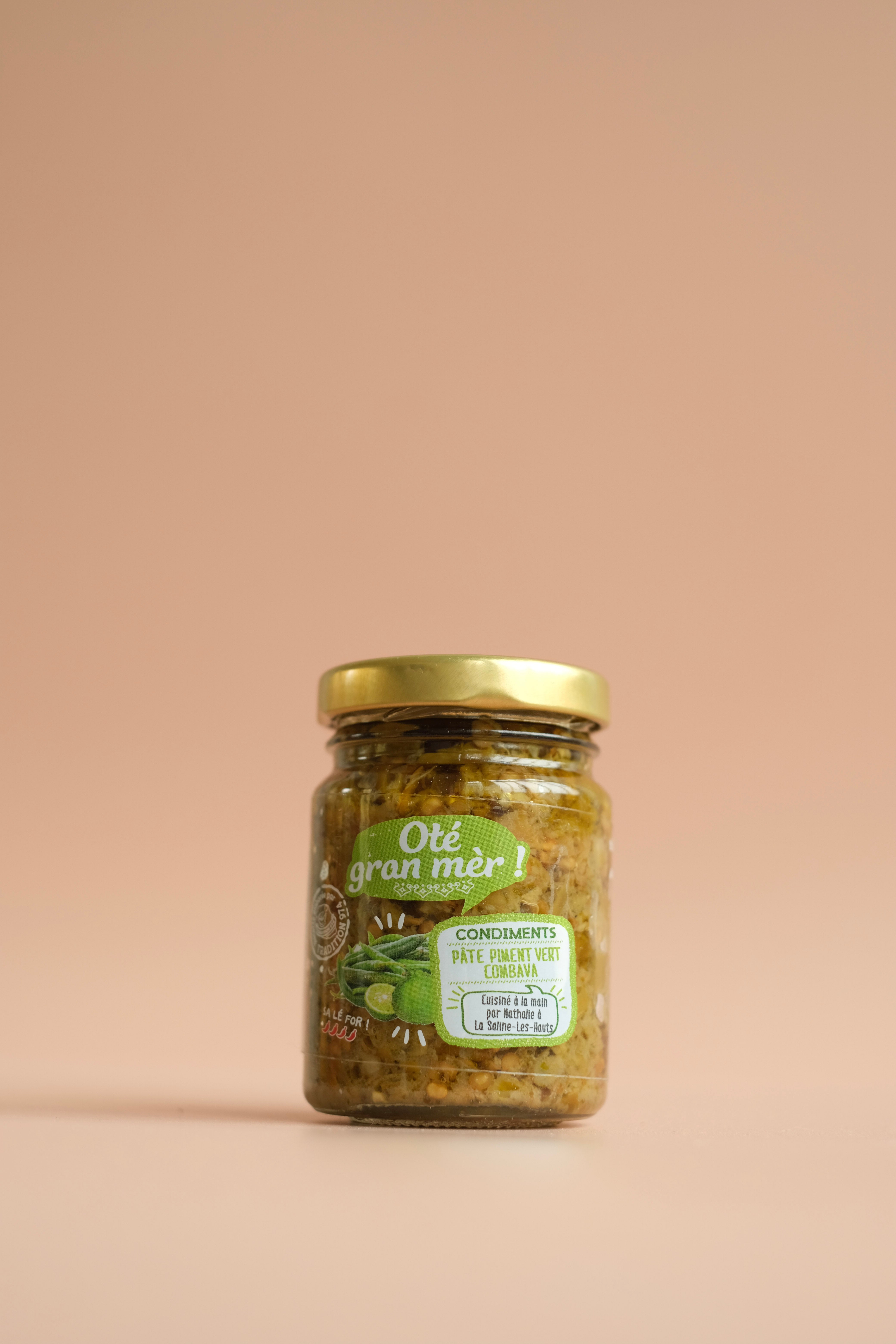 Green chili paste Combava Oté gran mèr 100g