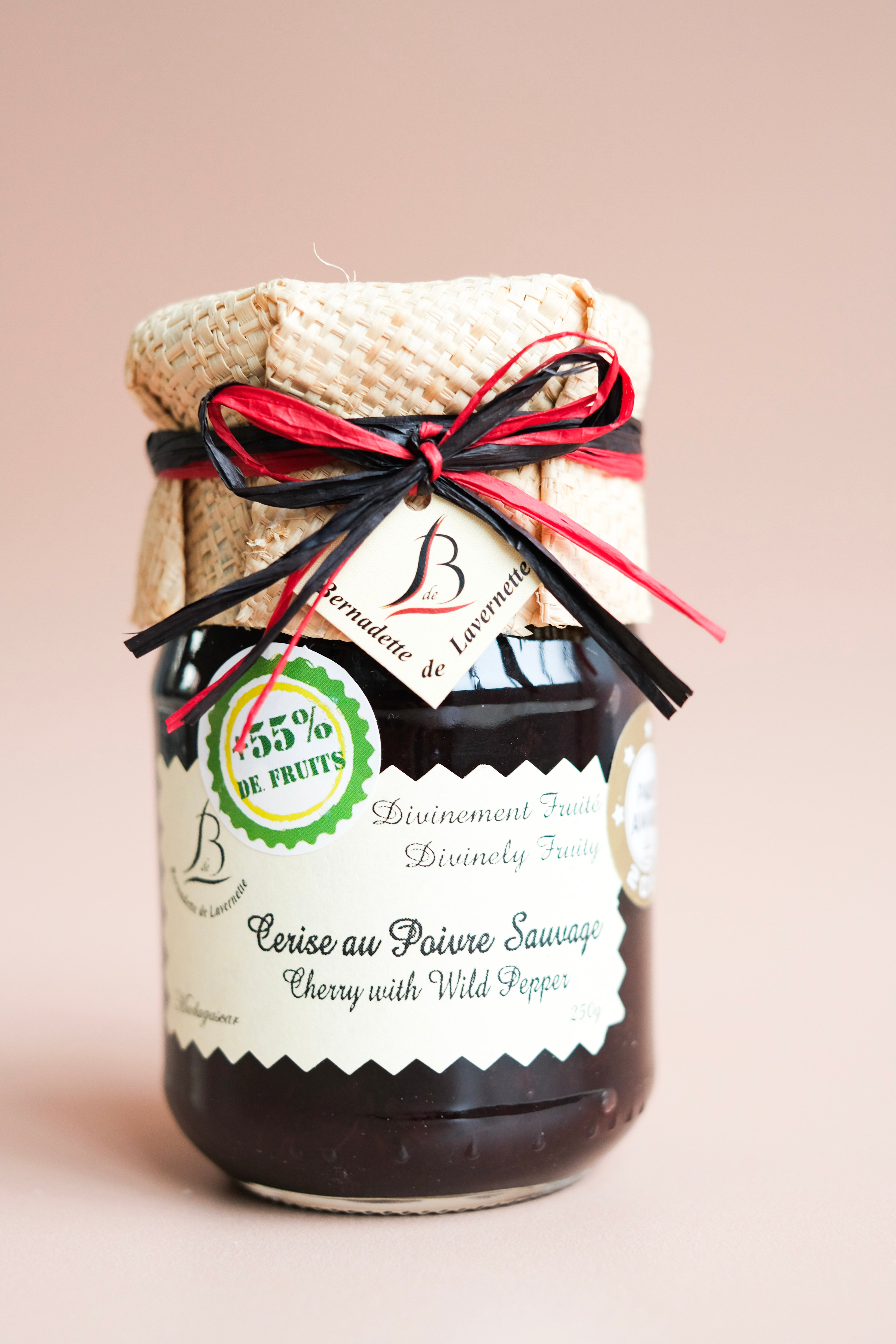 Confiture Cerise au Poivre Sauvage 250g