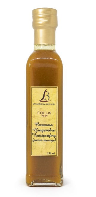 TURMERIC GINGER AND WILD PEPPER COULIS 250ml