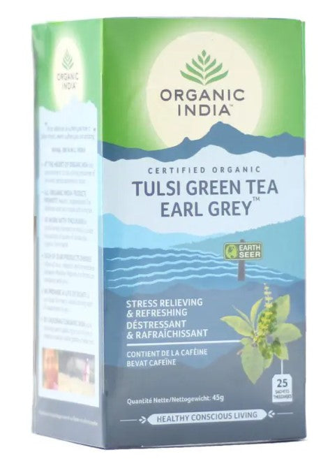 TULSI EARL GRAY GREEN TEA - 25 sachets